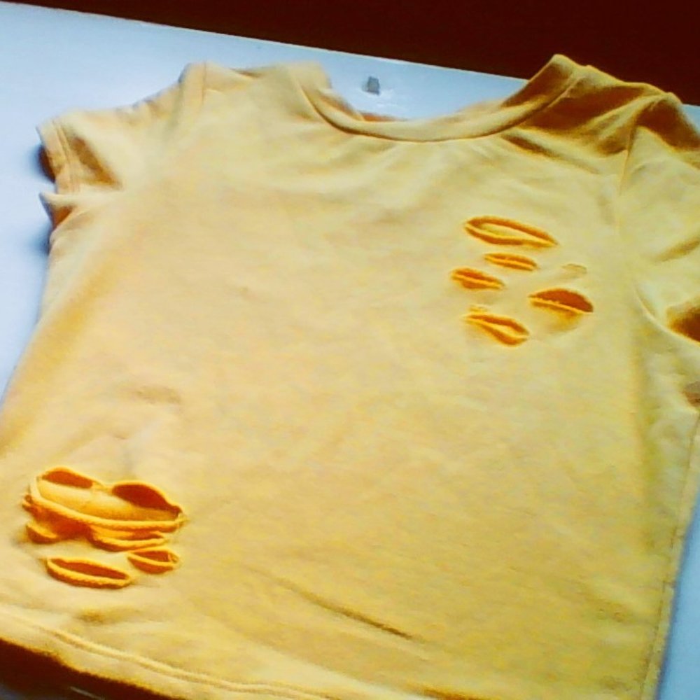 Yellow Crop top